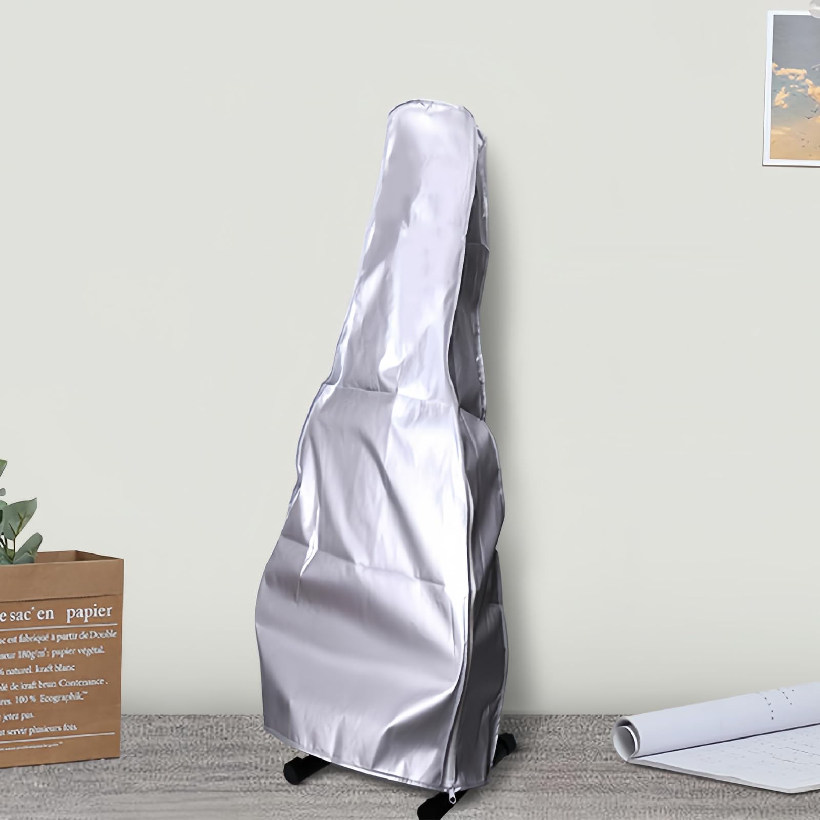 Musiin Guitar Cover Silver Coating Dust Cover for Acoustic Guitar - Elegant Protection for Your Musical Treasure