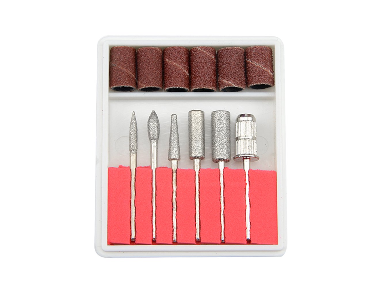 LILYS PET 20,000 RPM Light Type Professional Electric Nail Art Salon Drill Glazing Fast Machine,Electric Nail Art File Drill with 1 Pack of Sanding Bands (Pink) 2