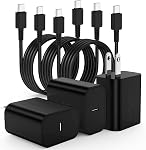 3Pack 45W USB C Charger for Samsung Galaxy S24 Ultra, Super Quite Fast Charging Type C Block with 6.6FT C to C Cord for Samsung Galaxy Tab S9 S8 S23 Ultra S22 Ultra S23 S22 S21 Note 10 Plus 20