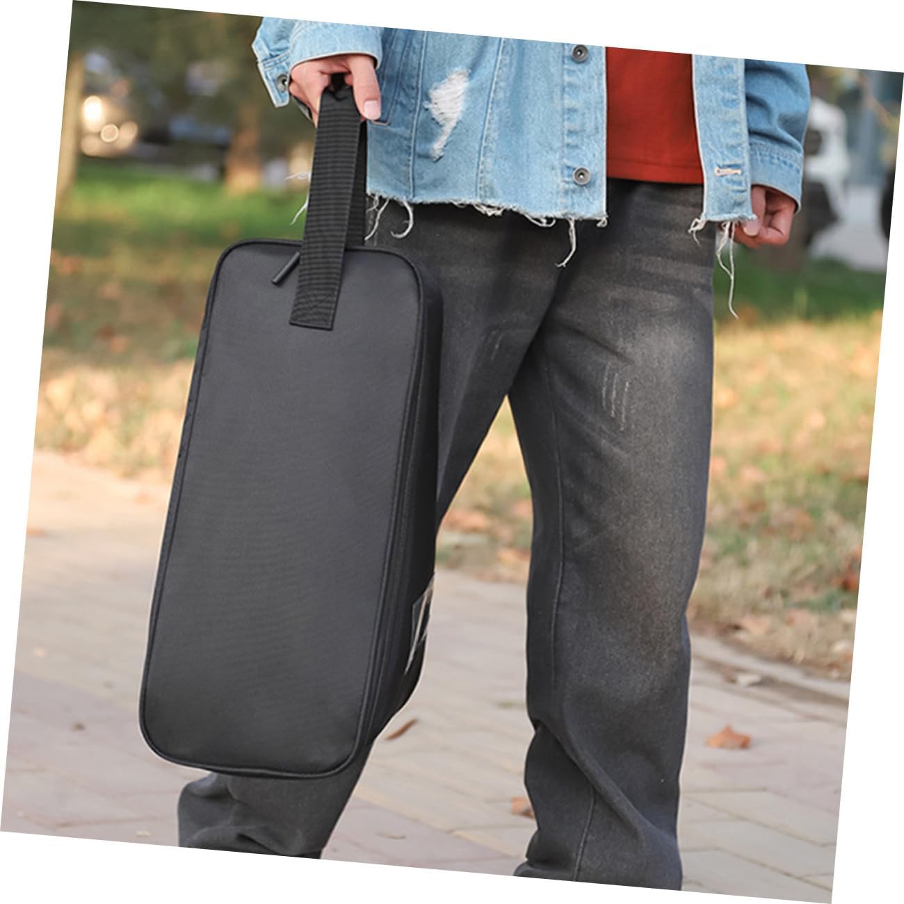 Yardwe Sturdy Double Hammer Bag Drum Pedal Case for Travel Storage Protective Pouch