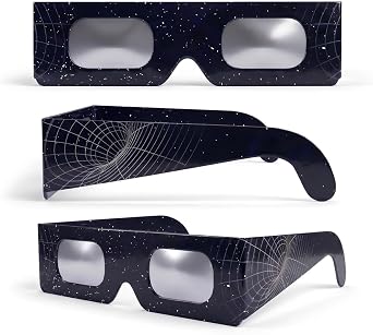 Solar Eclipse Glasses 2/6/12 Pack, 45mm Frame Height, Fits Over Optical Glasses, EN ISO 12312-22015 Tested, CE Marked for Safe Direct Sun Viewing   Interstellar
