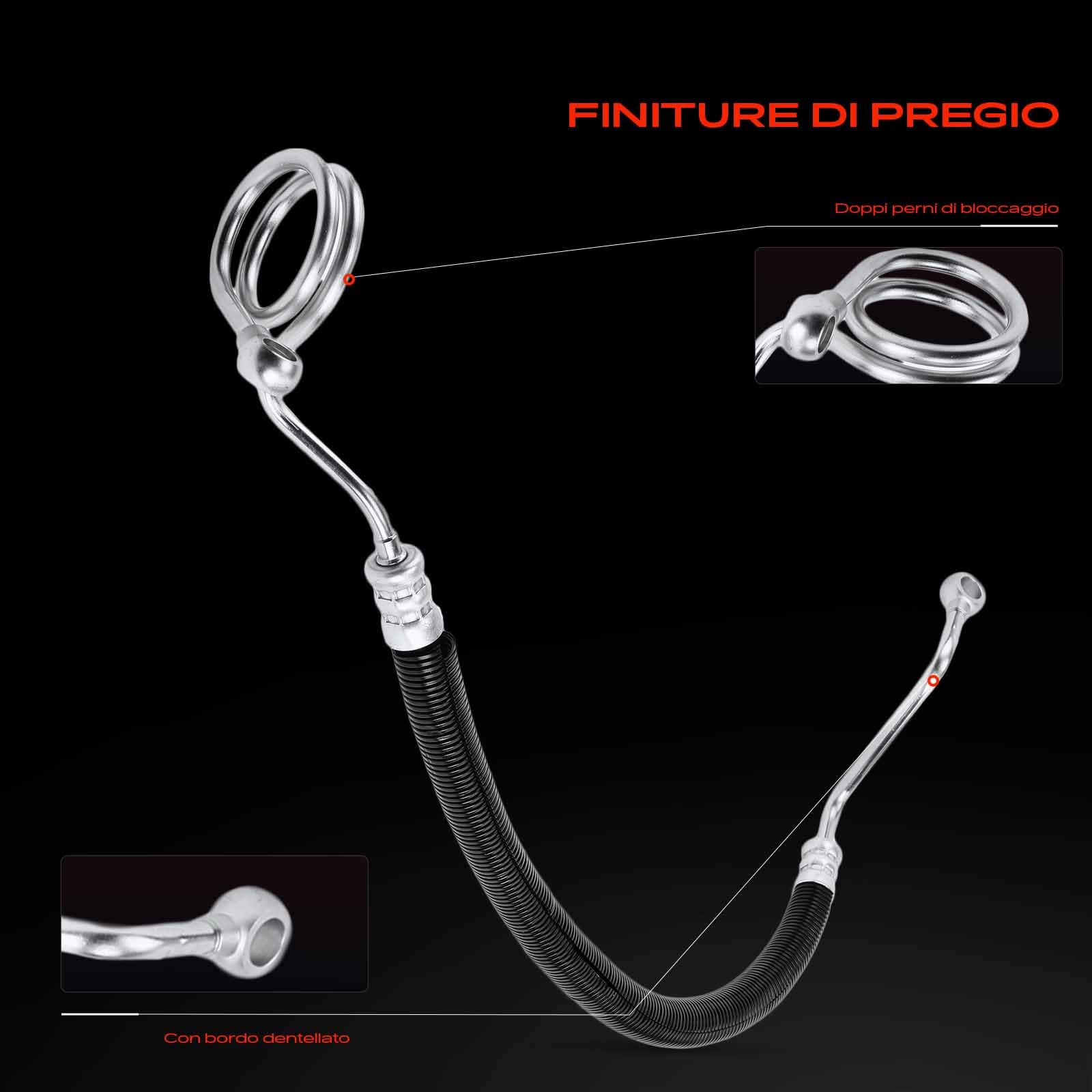 Frankberg Servosterzo Tubo flessibile Compatibile con A4 Avant 8E5 1.9L 2001-2004 A4 8E2 1.9L 2000-2004 Replace# 3405514,8E1422893BE
