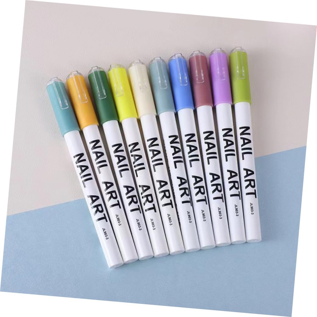 3D Nail Art Drawing Pens Set 12pcs Colorful Nail Line Painting Tools for Women DIY Manicure Decoration Fine Detail Brush