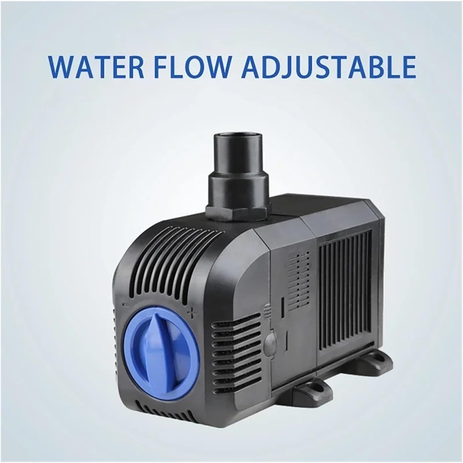 Industrial Water Pressure Diaphragm Pump Ultra-Quiet 500—3000L/H Water Pump Submersible Fish Tank Pond Circulation Filter(HJ-600 8W)
