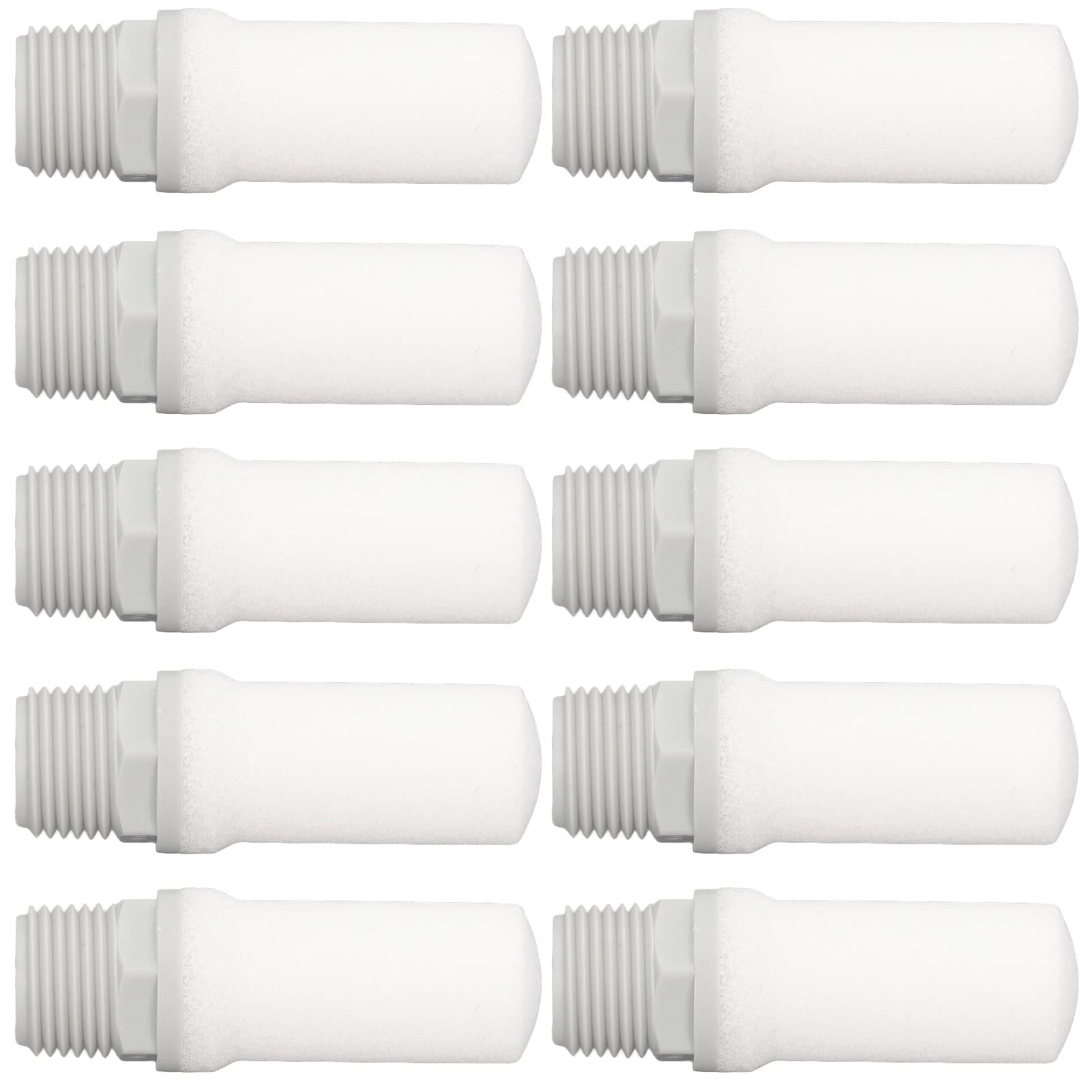 Silencieux Pneumatique, 10 Pièces Silencieux Pneumatiques à Air G1/2 Pouces 1,32 MPa, Silenciex d'Échappement, pour Cylindre, Électrovanne, Carter