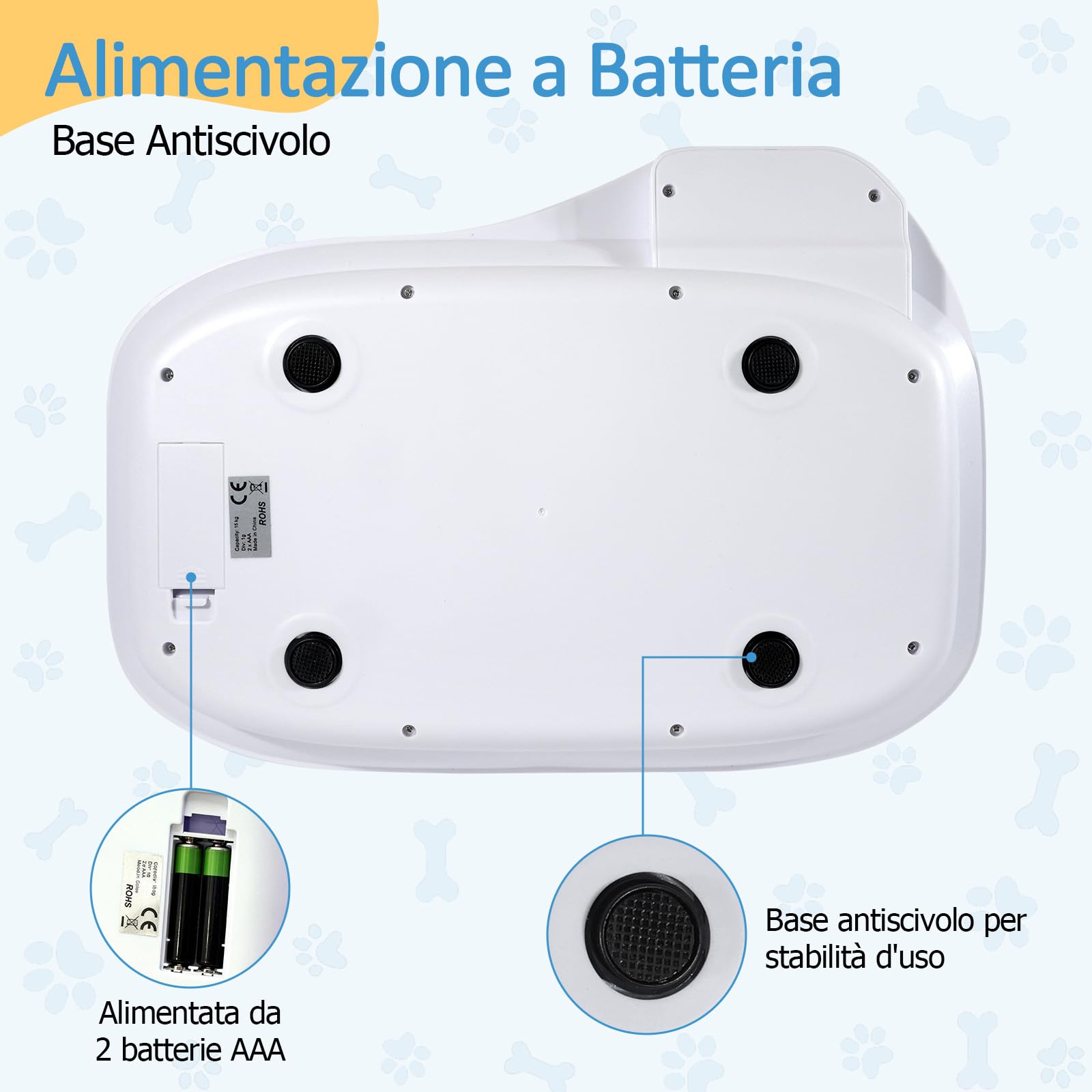Bilancia Neonato Digitale, Bilancia per Cuccioli, Bilancia per Cani 15 Kg, Bilancia Digitale Lcd per Gatti, Quattro Modalità di Pesatura, Adatta per Piccoli Animali, Cucine E Alimenti (36 x 25,5 cm)