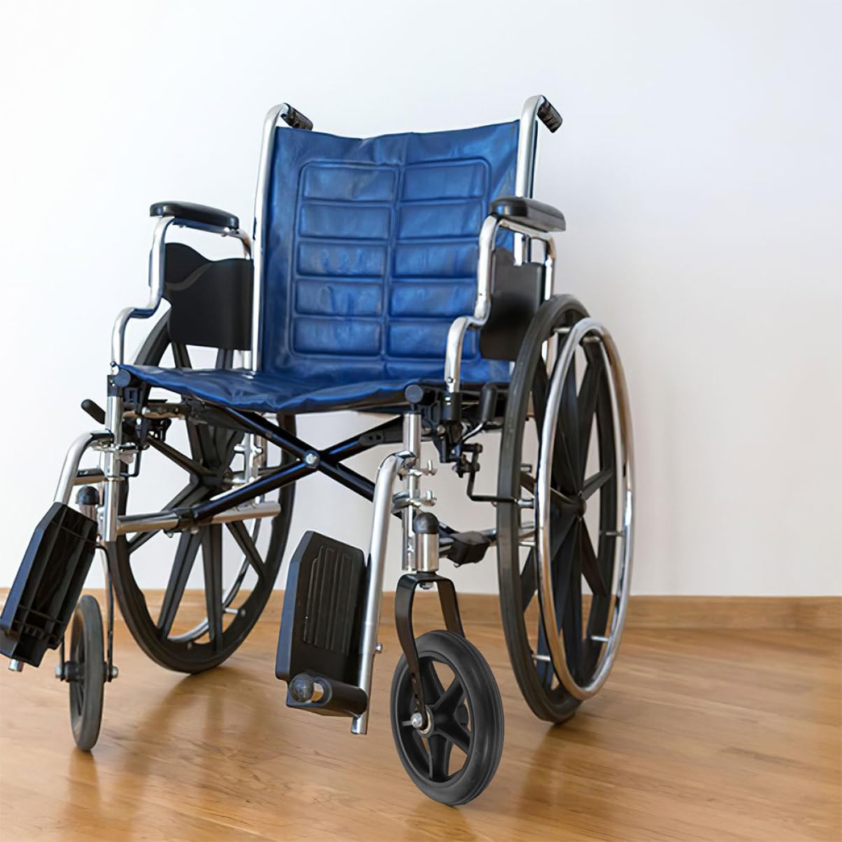 Rueda Delantera para Silla de Ruedas Negra, Repuesto 4 Piezas | Acero Inoxidable, Plástico y Goma, Instalación Sencilla, Mantenimiento Práctico