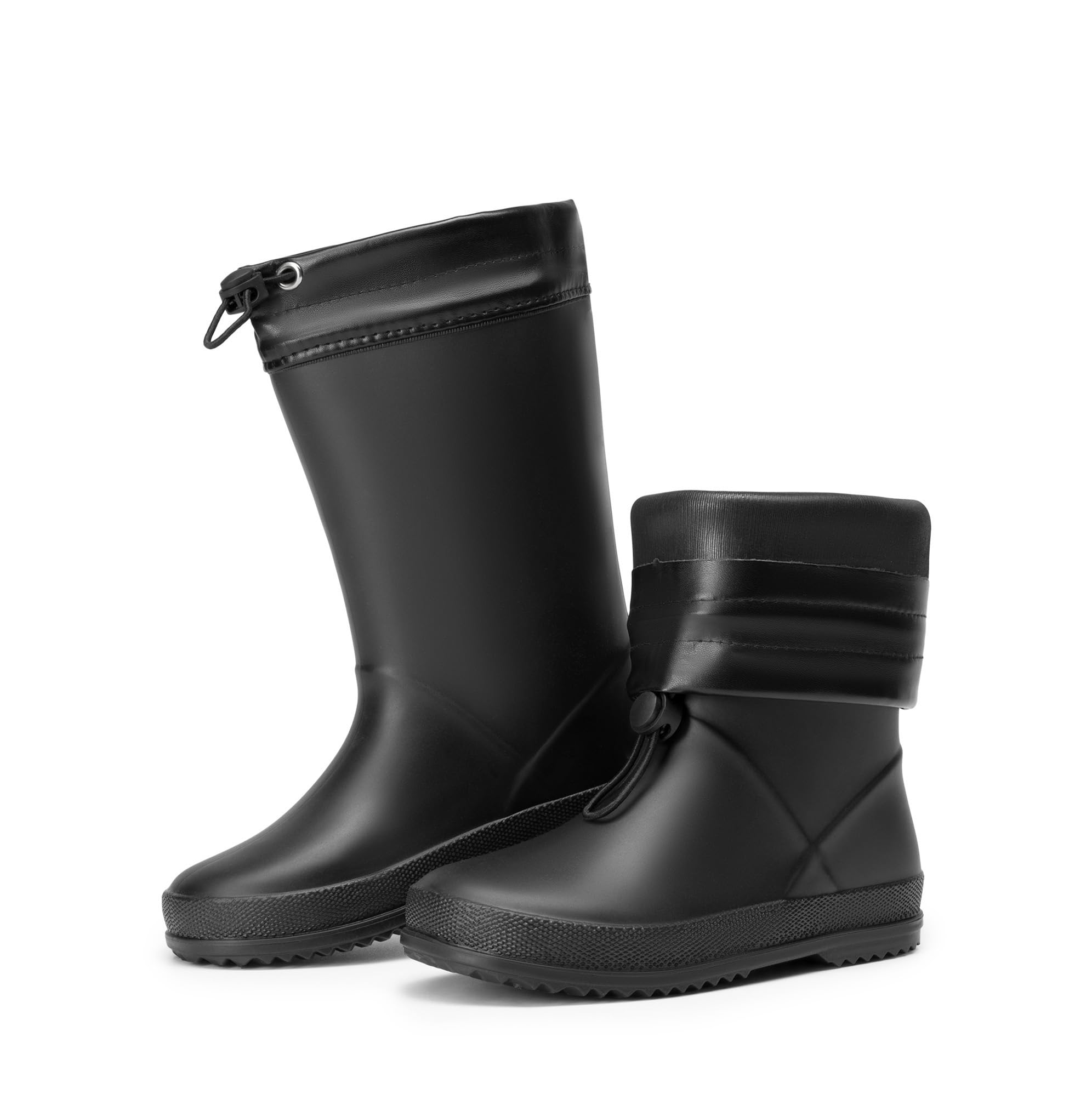 Kids Rain Boots Boys Girls Lightweight Boots Waterproof Easy-on Outdoor Playing Rain Boot Unisex-Child