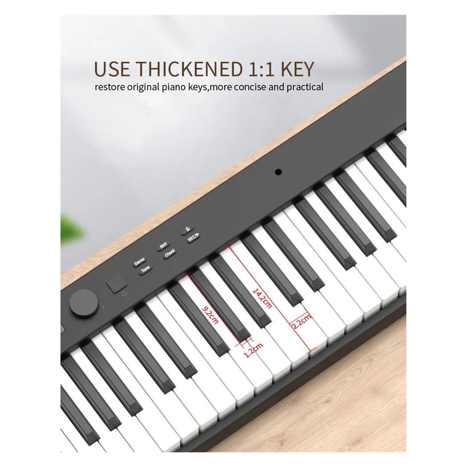 Tastiera Elettronica Professionale Pianoforte Pieghevole 88 Tasti Pianoforte Elettronico Per Adulti Principianti Controller MIDI Tastiera Musicale Professionale Portatile(White,EU)