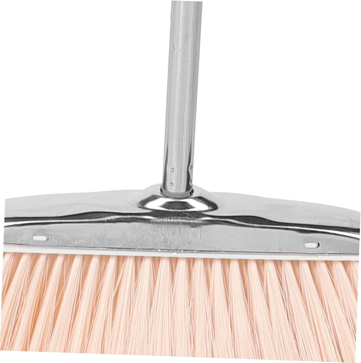 KOMBIUDA Stainless Steel Handle Broom for Home and Kitchen Cleaning Bristles for Indoor and Outdoor Use Heavy Duty Floor Sweeper Hanging for Easy Storage