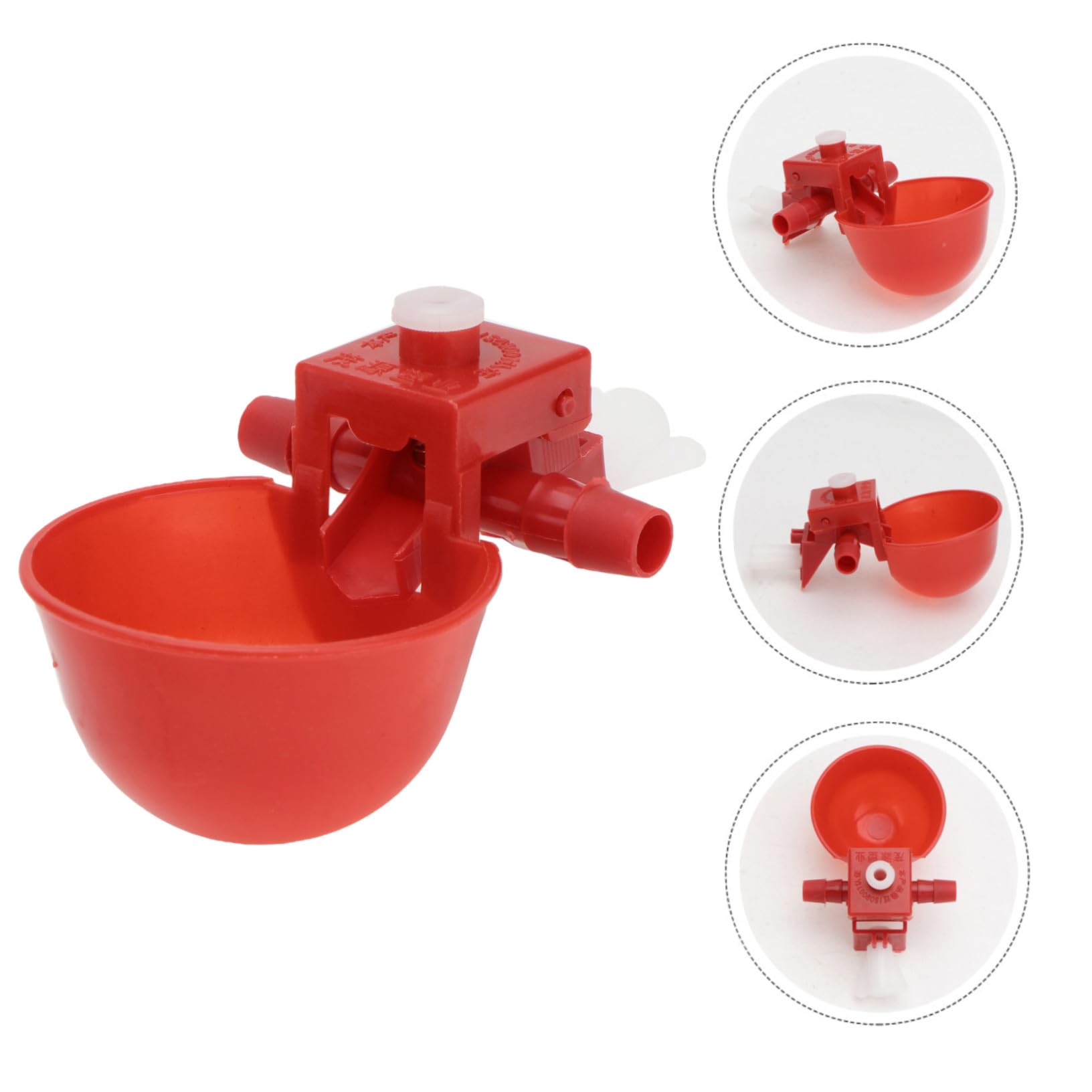 30 pezzi Abbeveratoio Regolabile Automatico per Uccelli e Piccioni Ciotola di Abs Resistente per Acqua Adatta per Volatili e Quaglie Utilizzo Sicuro e Pratico per Colore Casuale