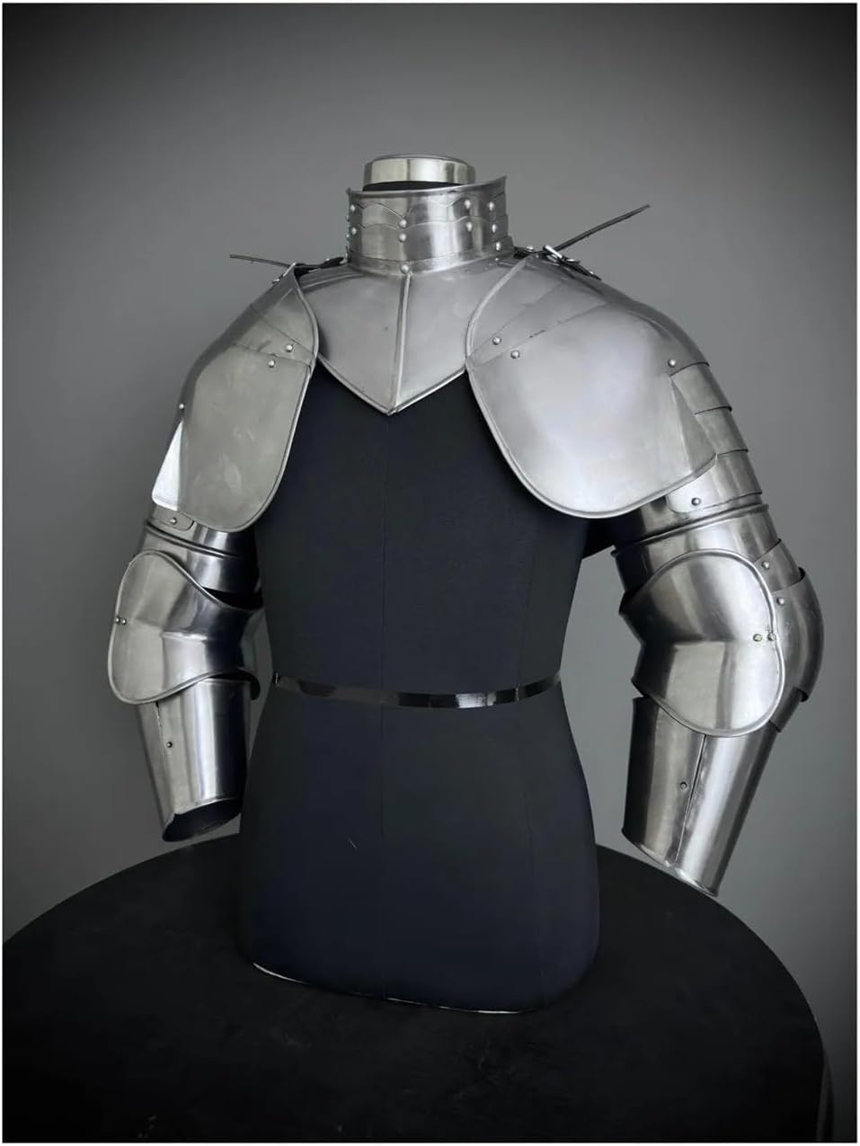 Medieval Full Arm Guard with Gorget Wearable Knight Armor Costume, Functional Armor, Cosplay, LARP Armor, Halloween Costume for Men & Women