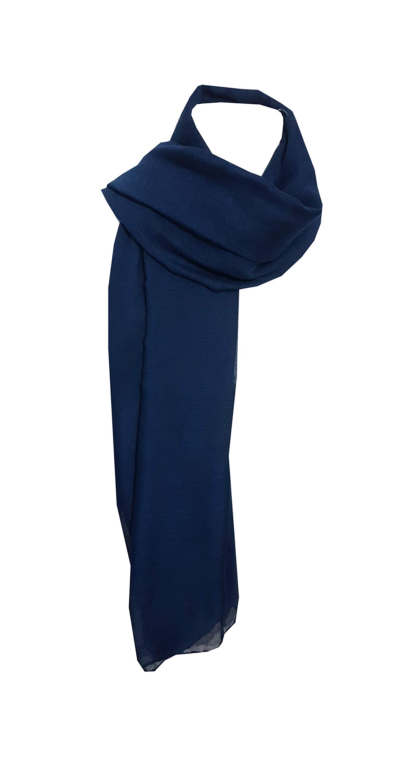 KSC Plain Hijab, Scarf, Sarong, Lovely Colours Lightweight Large Size Buy 4 Get 1 Free (Navy)