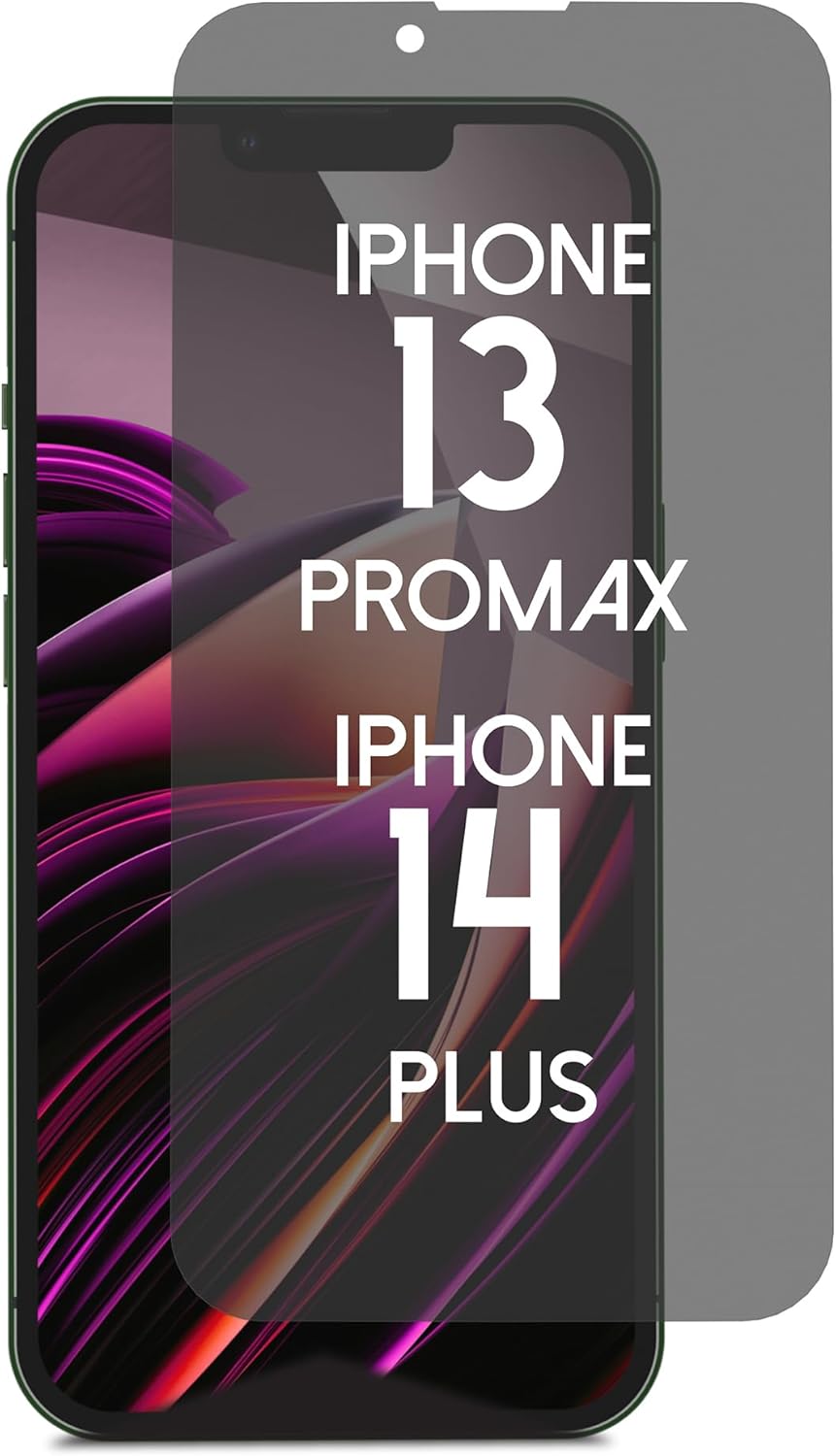 Privacy Screen Protector for iPhone 17e/16e/14/13/13Pro - Blue Light Blocking Privacy Tempered Glass 6.1" with Alignment Tool Kit [1 Pack] - Anti-Fingerprint | Scratch Resistant | Case Friendly