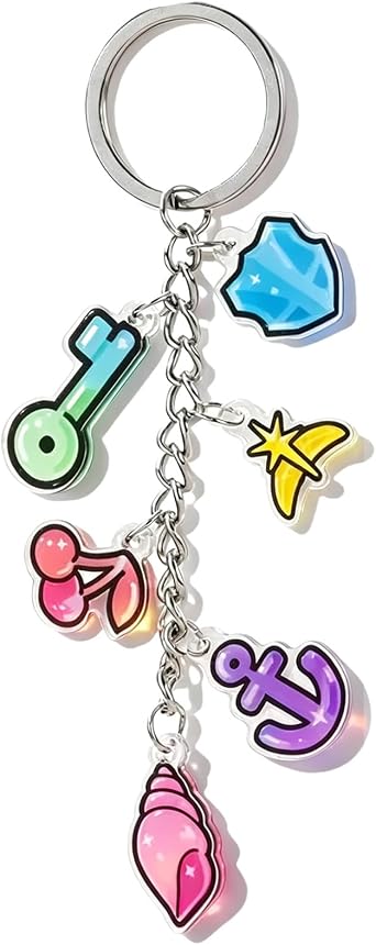 Katsye Keyring for Women Gift with Card Cute Charm Keyring for K-Pop Lovers Adjustable Hanging Pendant for Bags Keys, Birthday Party Festival Gift for Friends Women Teens