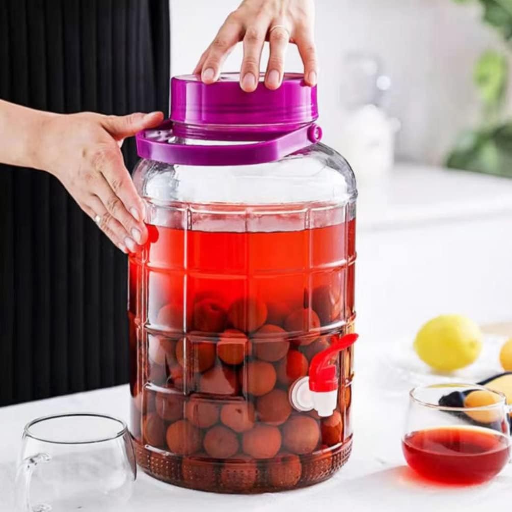 Hemoton Practical Glass Food Storage Jar Airtight Seal for Pickling Fermenting and Food Preservation for Kitchen Organization and Home Decor Capacity