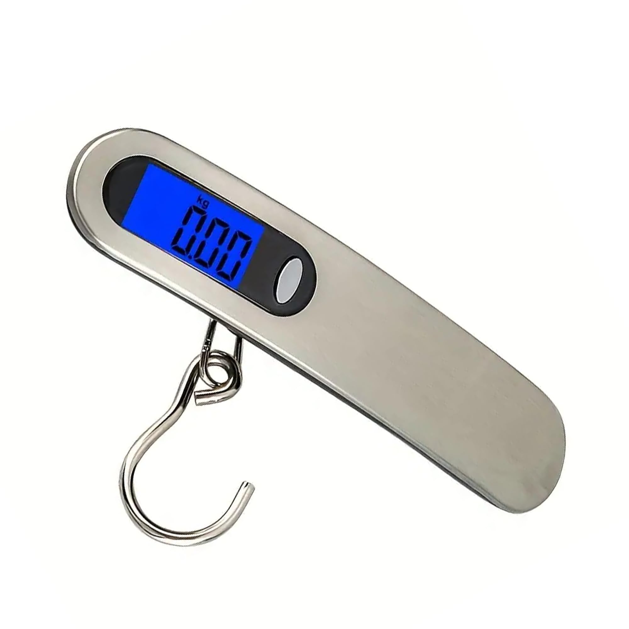 GenericLuggage Scale 110 Lbs High Precision Travel Digital Hanging Scales 50kg Portable Digital Weight Scale for Travel Backlit LCD Display, Postal Scale, Black, Fishing Gifts for Men, Black