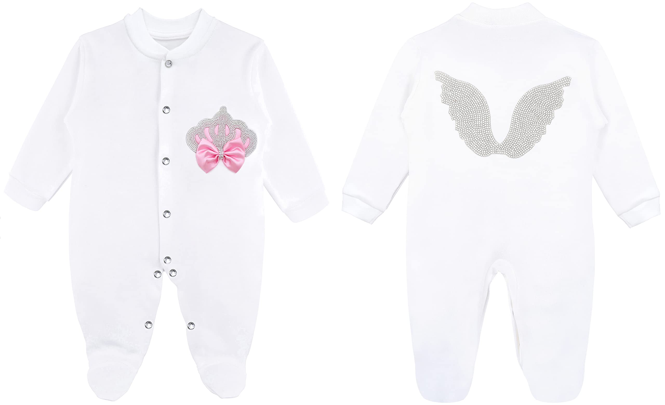 LilaxBaby Girl Newborn Jewels Layette 4 Piece Gift Set