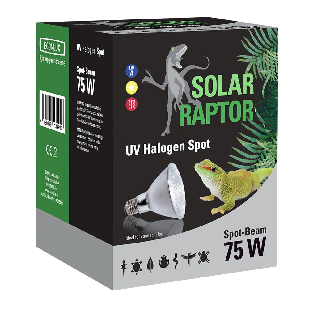 Spot halogène UV - Spot chauffant pour terrariums (75 W)