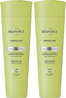 Biopoint Dermocare Purify - Shampoo Dermopurificante per Capelli Grassi, Azione...