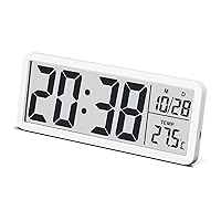 JoFomp 8.5" Modern LCD Wall and Desk Clock