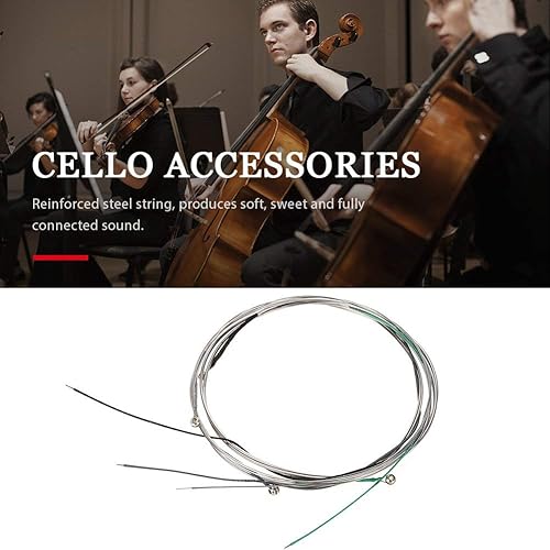 Miniatura 2 de Cuerdas de violonchelo, cuerdas profesionales de alambre de acero para violonchelo V80 Accesorios de instrumentos musicales