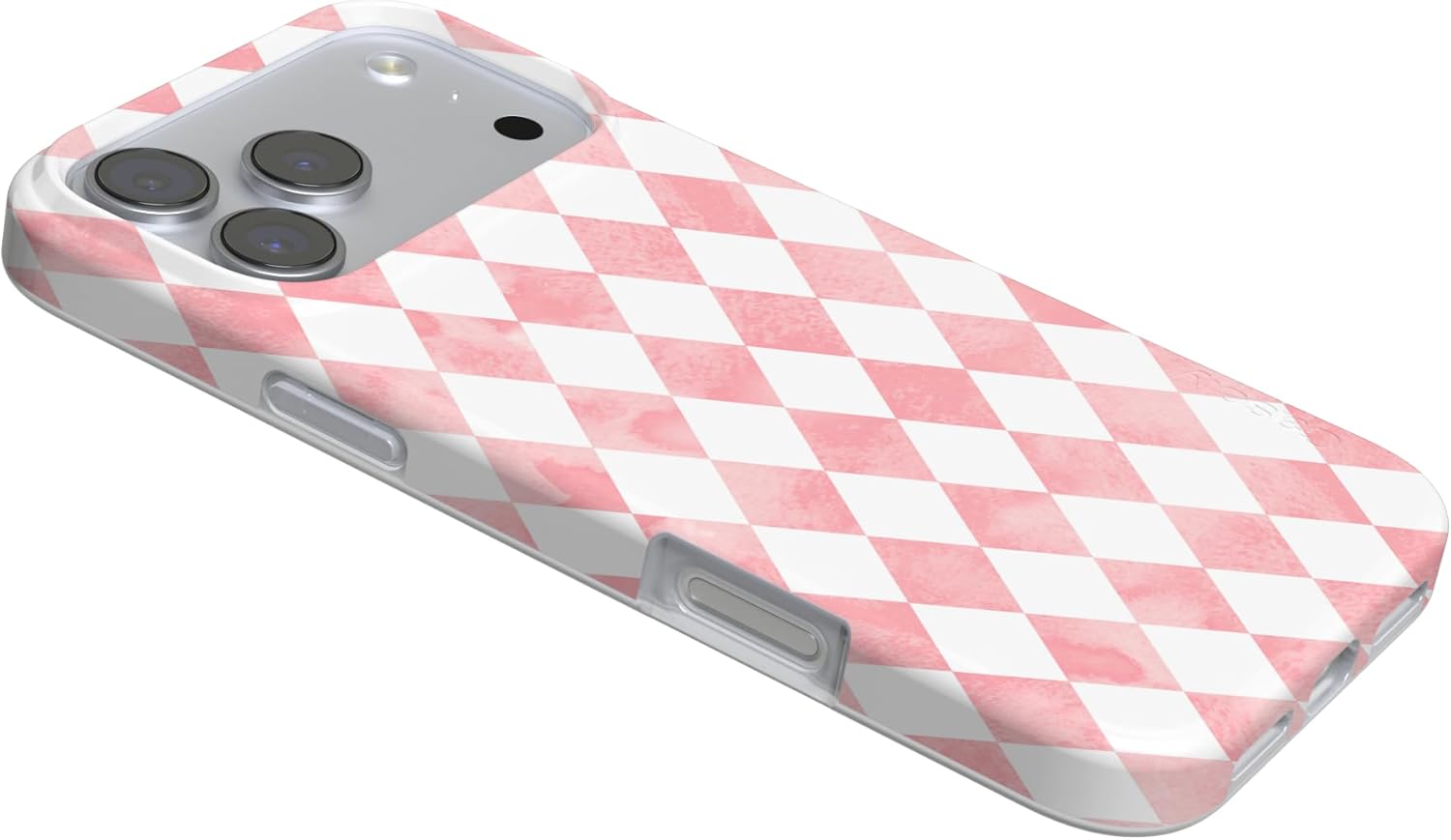 Casely iPhone 17 Pro Max Case | Queen of Diamonds | Pink Watercolor | Compatible with MagSafe | Classic Ultra Slim Design