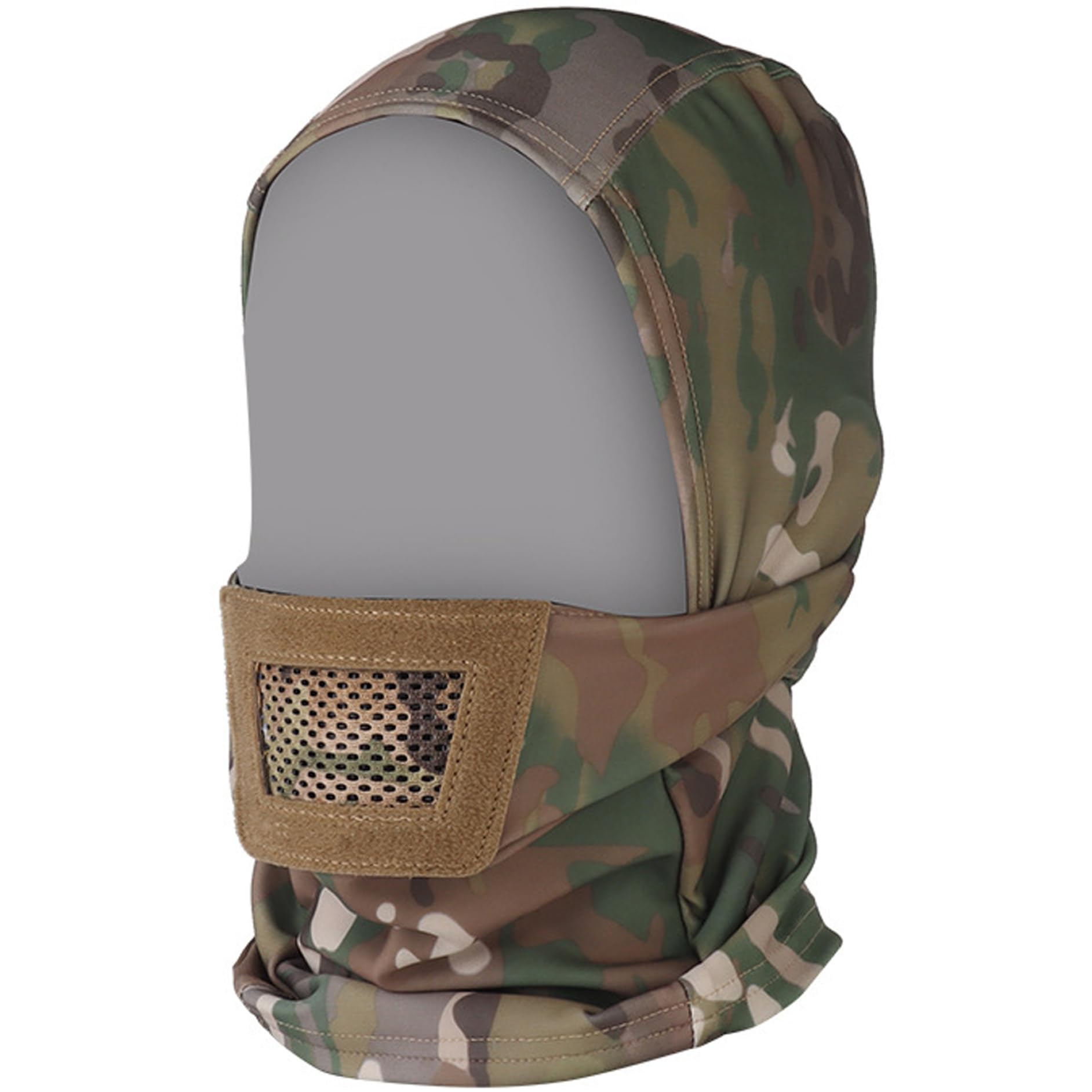 Airsoft-Helmzubehör, Halswärmer, Gesichtsschutz mit atmungsaktivem Mundschutz, taktische Maske mit Airsoft-Helm/Maske