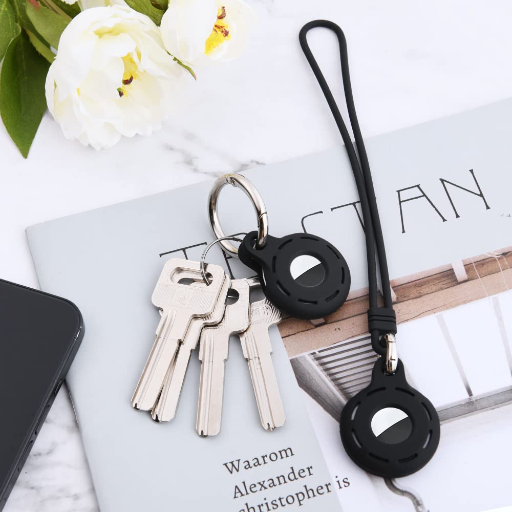 Ainiv Llavero para AirTag, 1 Pieza Llaveros para AirTag Funda Protectora de Silicona, Localizador Keychain Portátil Antipérdida, Protectora Funda Mascotas y Mochilas — view 101
