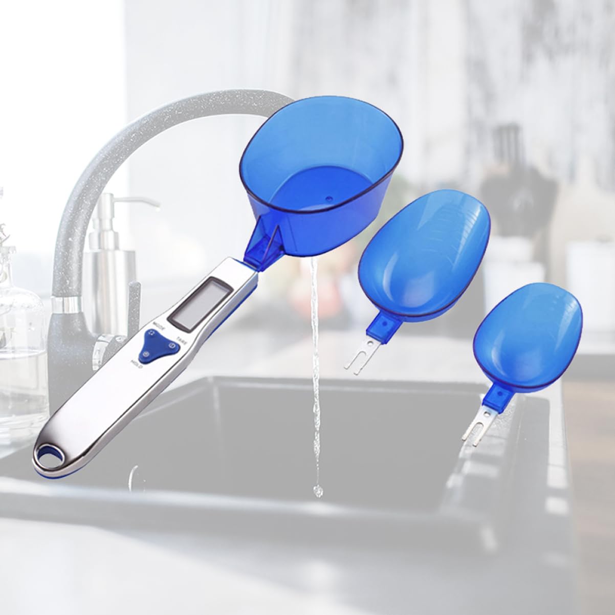 ABOOFAN 2st Elektronische Waagen Für Das Körpergewicht Mini-löffel Zutatenwaage Löffel Gramm Messlöffel Digital Digitale Gewichtslöffel Küche Löffel Mit Küchenwaage Blue Abs-kunststoff