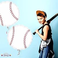 Vista 5 de PMU Globo de béisbol de 18 pulgadas Mylar (1/Pkg) Pkg/1