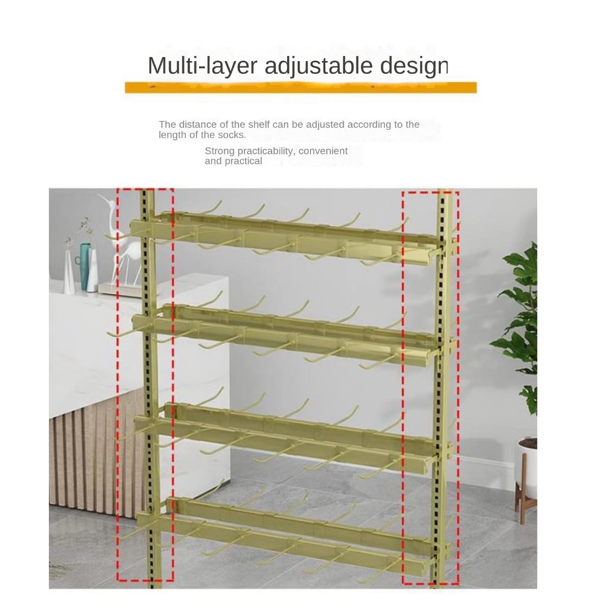 Amazon｜AAHIFIT ゴールドアイアンマルチレイヤーフックソック