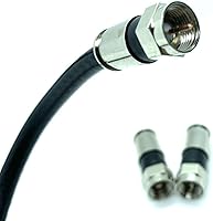 Vista 4 de Perfect Vision Ridgeloc Rg6 Conector de cable coaxial de compresión tipo F hembra 50 unids Directv aprobado PV6UE