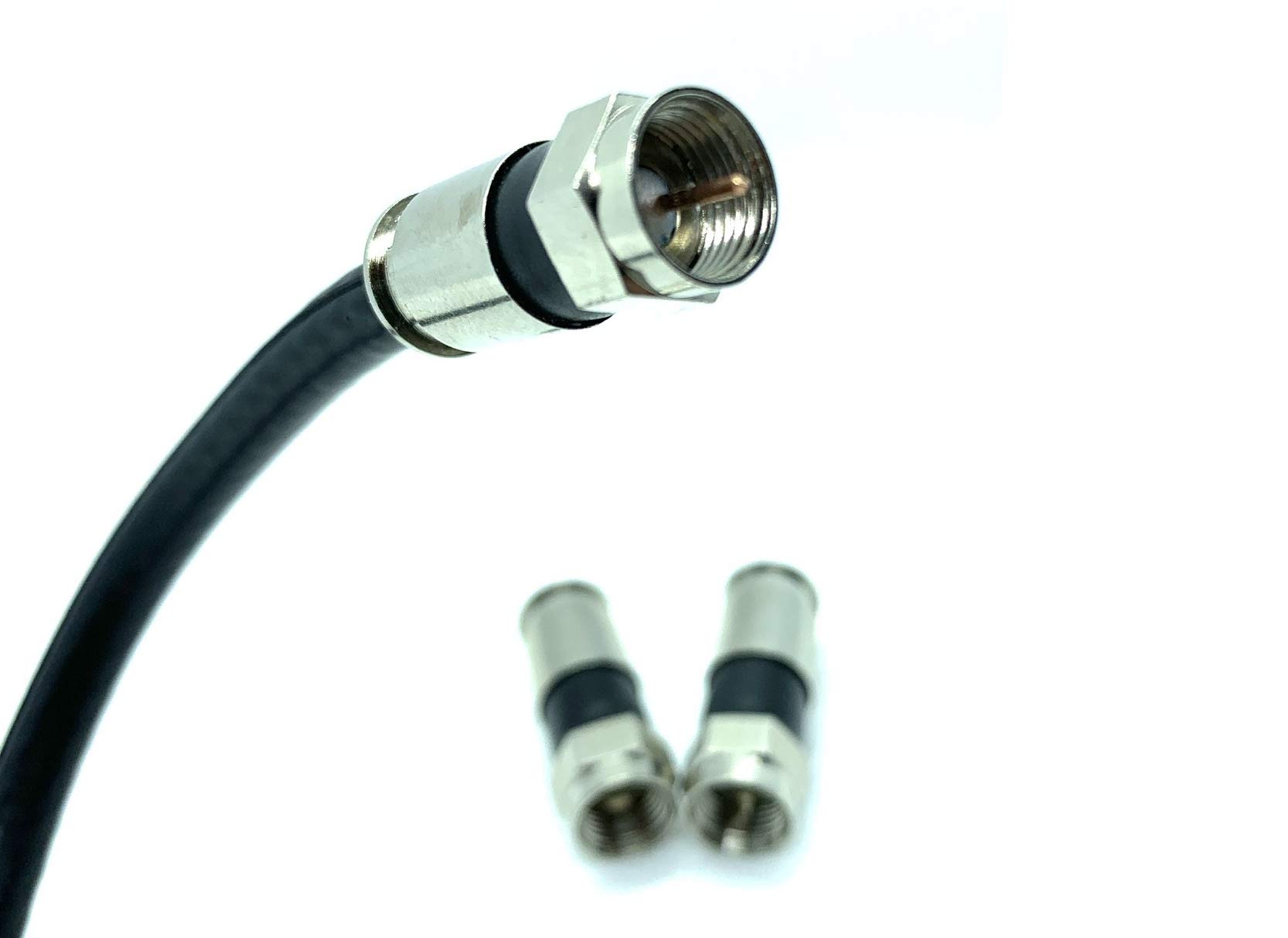 48 Connecteurs Coaxiaux Ftype RF Uxcell - Alliage Pour Cordon RG6 - Neuf