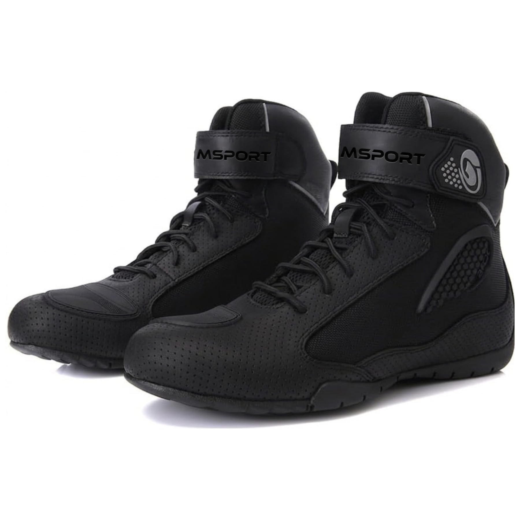 Scarpe Moto in Pelle di bovino per Uomo/Donna Stivali Moto Traspirante Antiscivolo