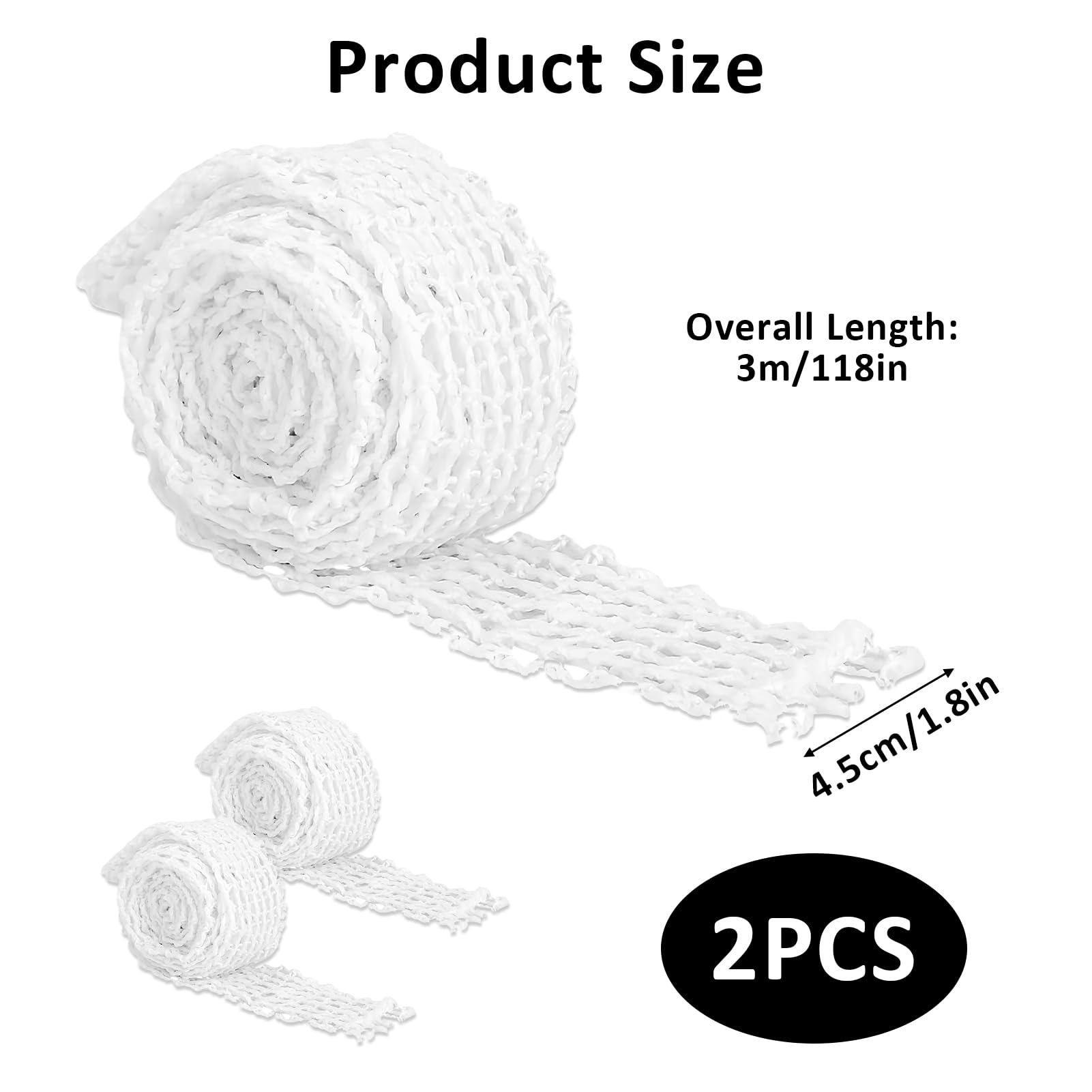 Filet à Viande Coton 3m Élastique - Filet Charcuterie Fumage Rôtissage Jambon Saucisson