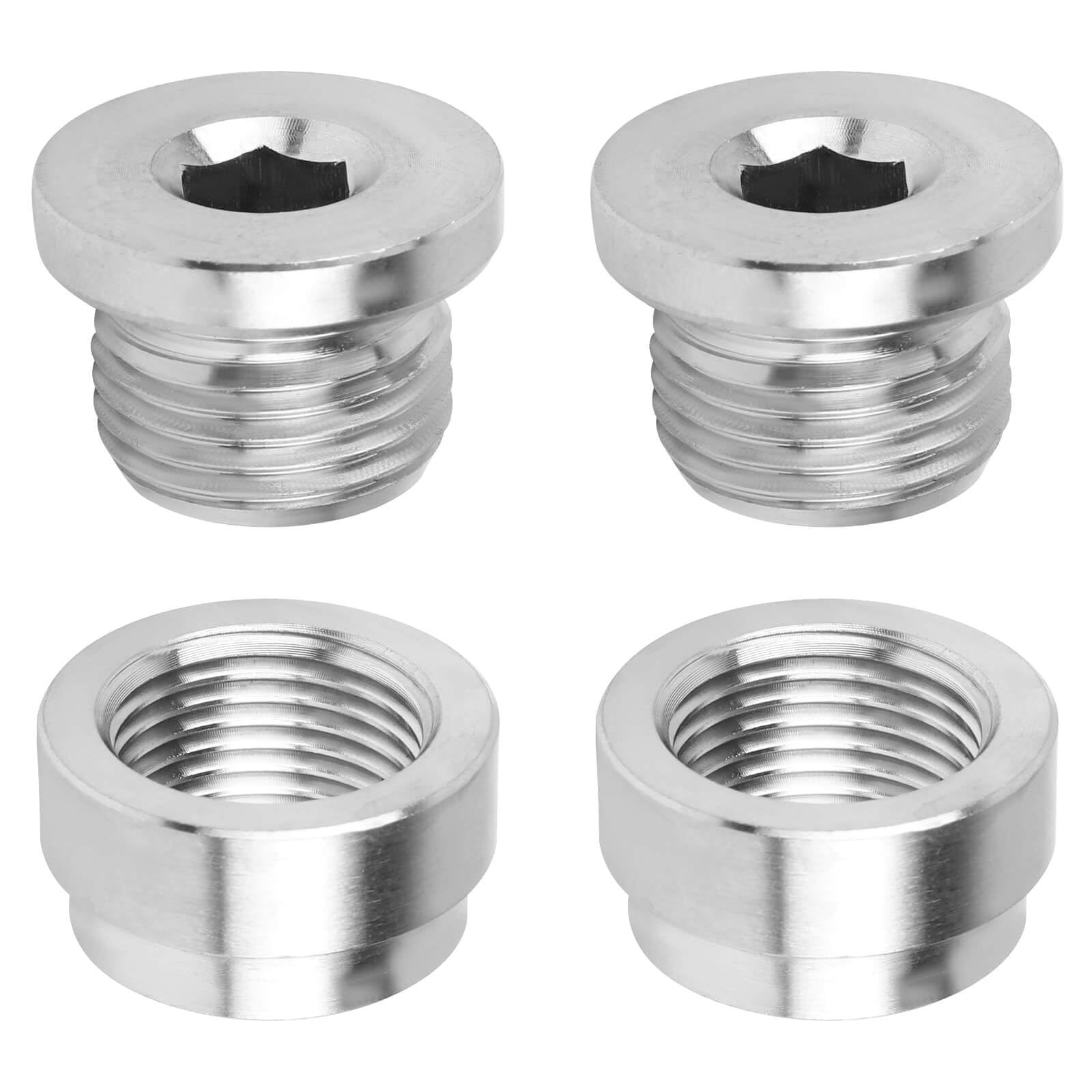 O2 Sensor Bung Hack Bolt In Snapklik.com : O2 Oxygen Sensor Bung And Plug - 2 Bungs/2 Plugs 304 ...