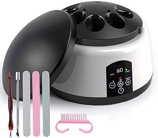 ANGNYA Electric Nail Soaking Bowl, Adjustable temperature Gel Nail Polish Remover Machine Automatic Quick Remove Gel Steam Soak off Gel Polish Remover Electric Nail Polish Remover Nail Salon Home DIY