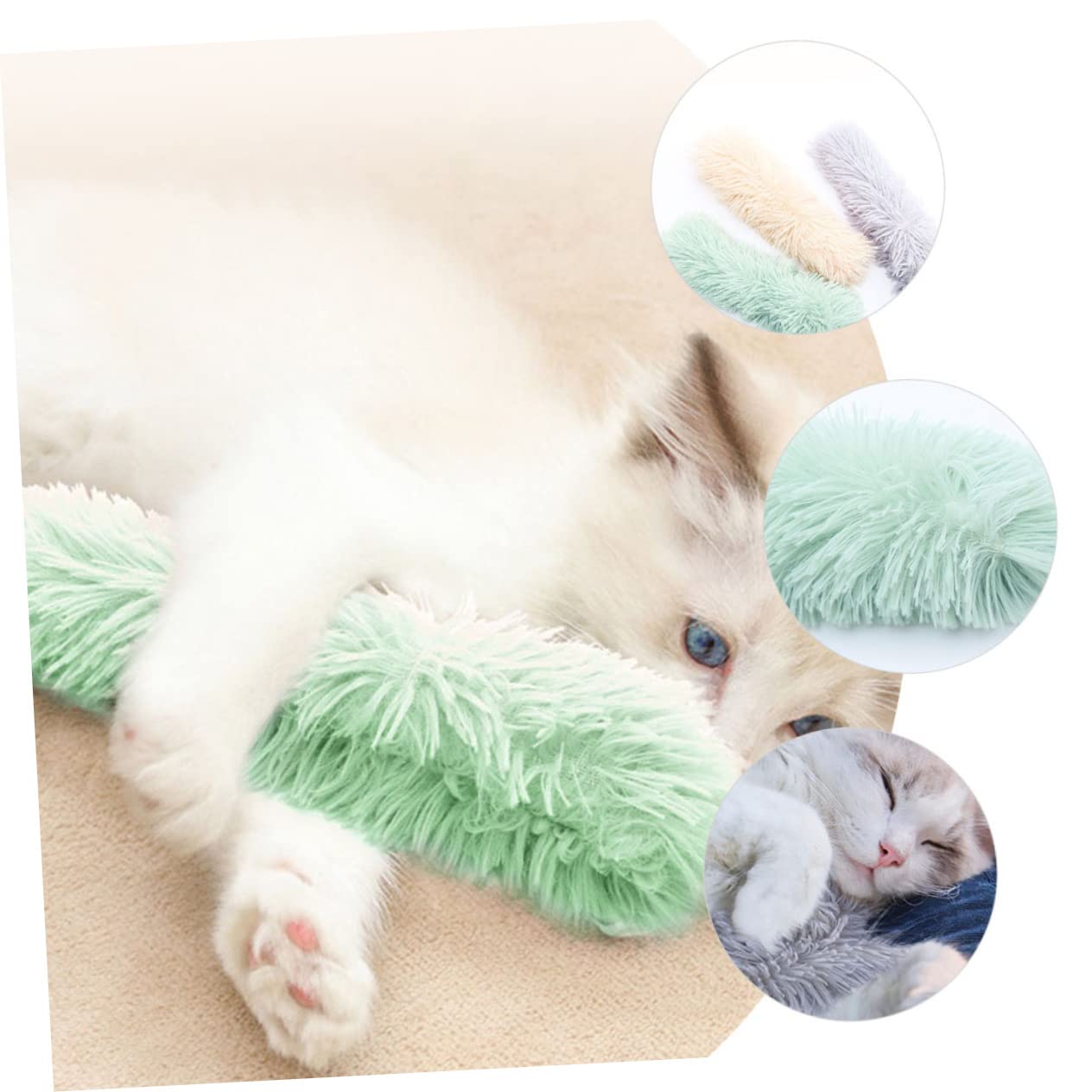 Yardwe 3er-Sets Bundle Spielzeug Katzenspielzeug Kissenform Interaktives Katzenspielzeug Für Den Innenbereich Kauspielzeug Für Kätzchen 3 Stück * 3