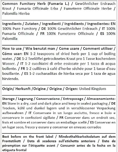 Erdrauch Gewöhnlicher Kraut (Fumaria L) von Herba Organica
