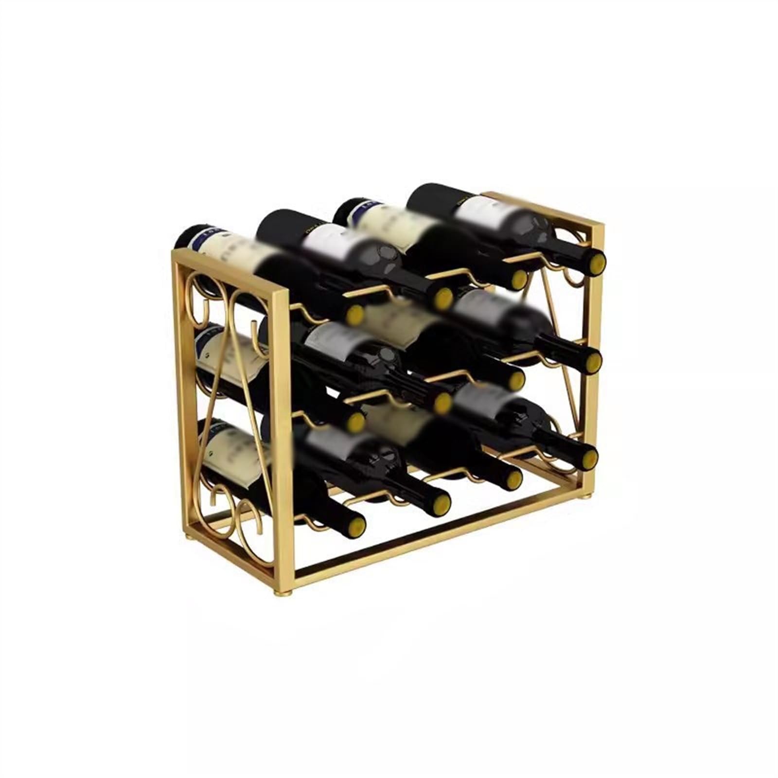 Armoire à vin dorée en métal chic pour sublimer votre collection de bouteilles de valeur