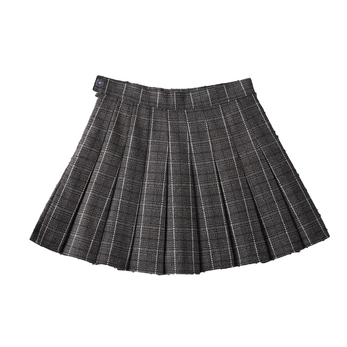 Falda Plisada, Pantalones Grises A Cuadros, Culottes De Uniforme Escolar para Mujer De Estilo Coreano, Minifalda De Corte A