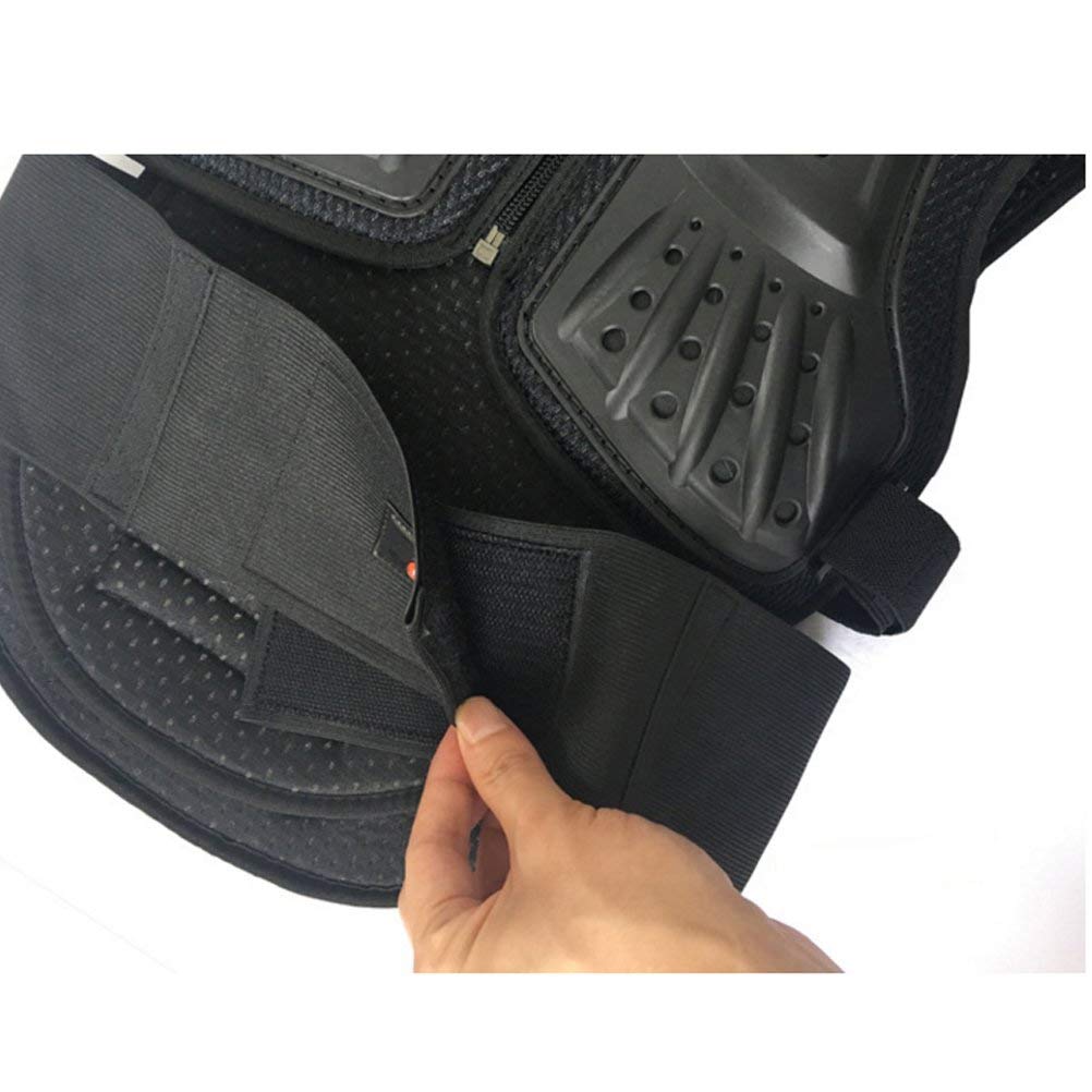 Traje de armadura de motocicleta para niños, protector de pecho y columna vertebral, espalda, hombro, brazo, codo, rodillera, motocross, carreras, esquí, patinaje, chaleco de armadura corporal,
