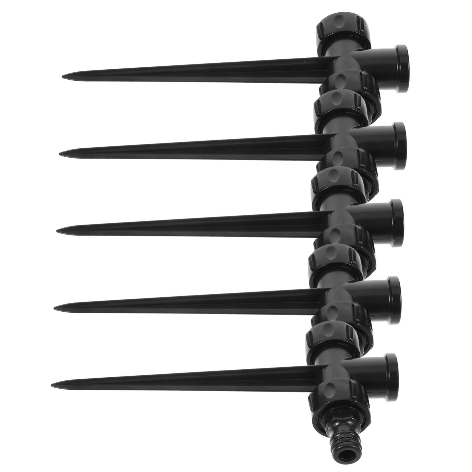 Toyvian 5 Set Sprinkler Rotante Automatico Dispositivi Di Irrigazione Delle Piante Fornitura Giardino Spruzzino Picchetto Per Irrigatore Multiuso Plastica Nero 5 Pezzi*5