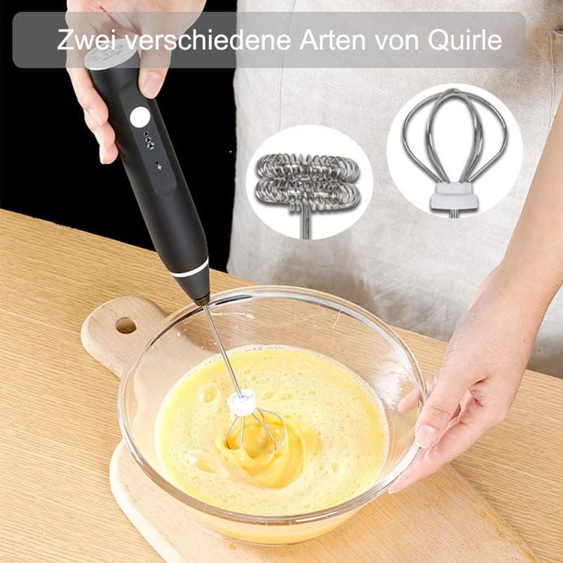 Miniatura 7 de USB Rechargeable Blender Milk Frother Two Speeds Electric Stainless Steel Handheld Mini Blender Drink Mixer for CappuccinoEgg