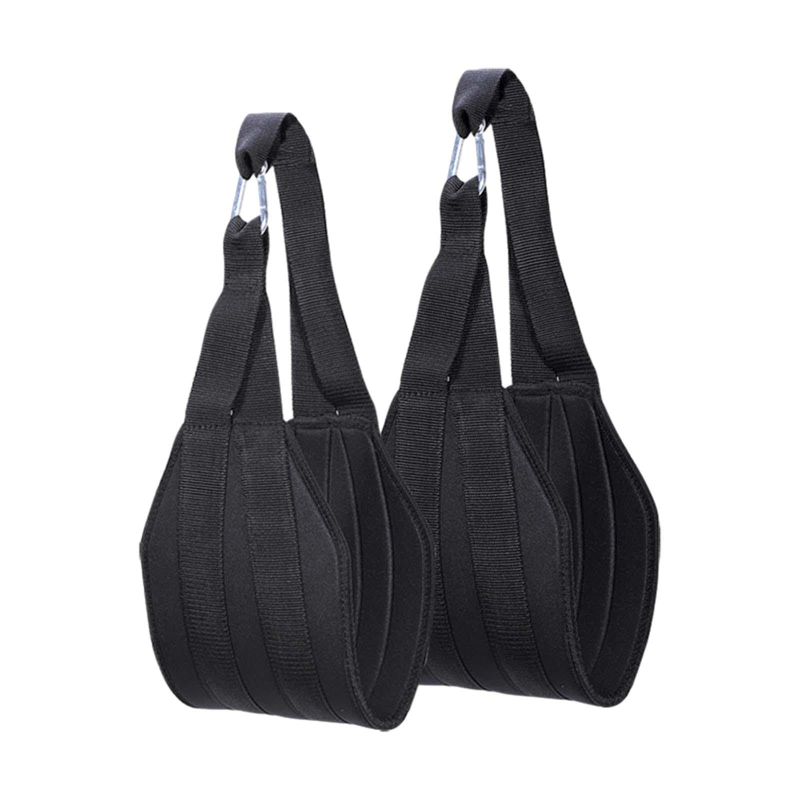 2 Piezas Correas de Entrenamiento Abdominal Correas de Ejercicio para Levantamiento de Piernas Brazaletes para Barra Pull Up Accesorios de Soporte Par