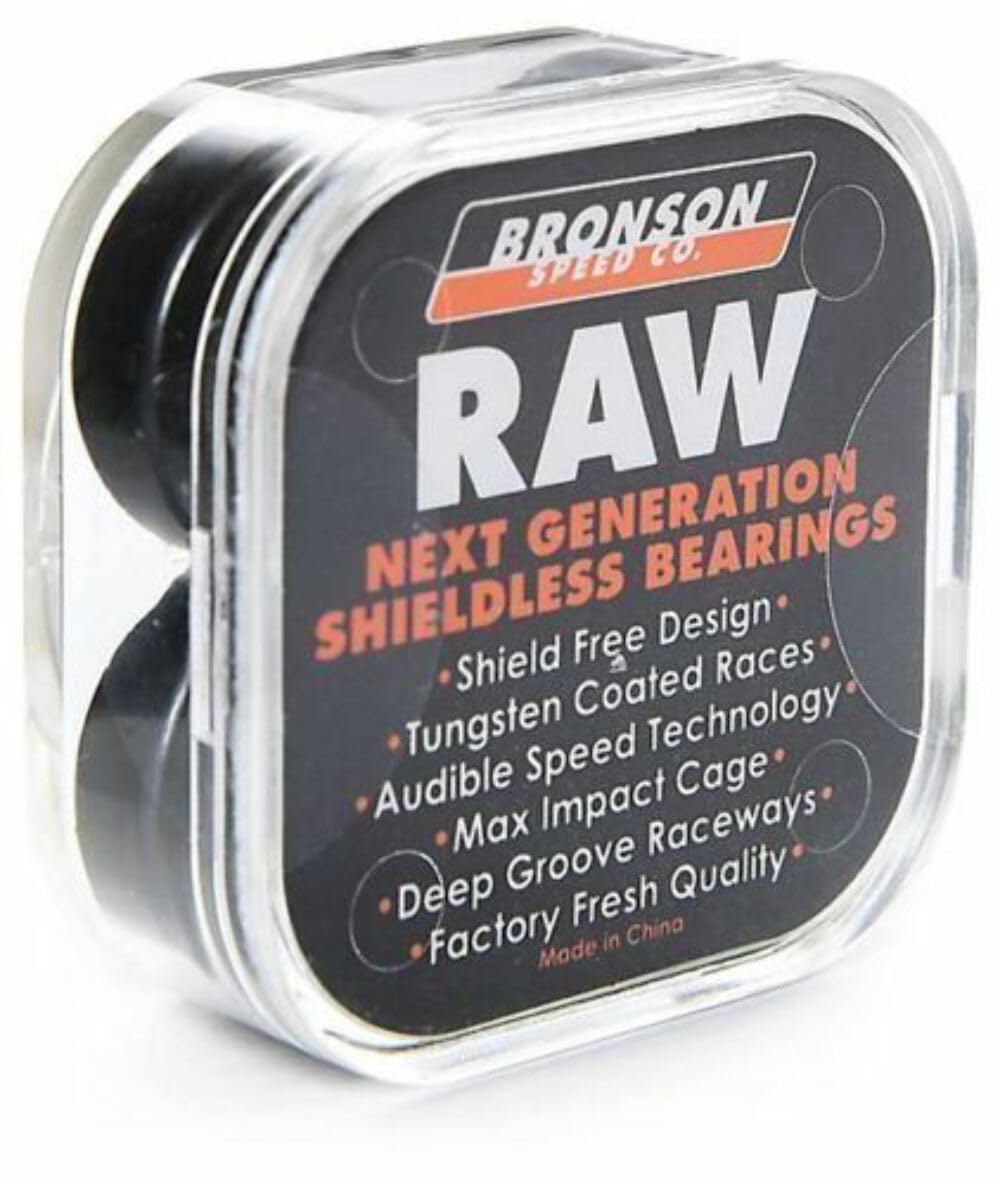 Amazon.com : BRONSON SPEED CO. Raw Box/8 Skateboard Bearings - 1