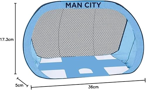 Miniatura 5 de Hy-Pro Manchester City F.C. - Portería de fútbol desplegable 2 en 1 de 4 x 3 pies, red de fútbol portátil con bolsa de transporte, equipo de