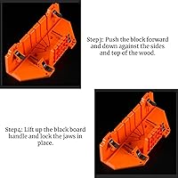 Vista 6 de Caja de inglete para sierra de inglete, caja de sierra de inglete de plástico para carpintería, sierra de podar para cortar madera, herramienta