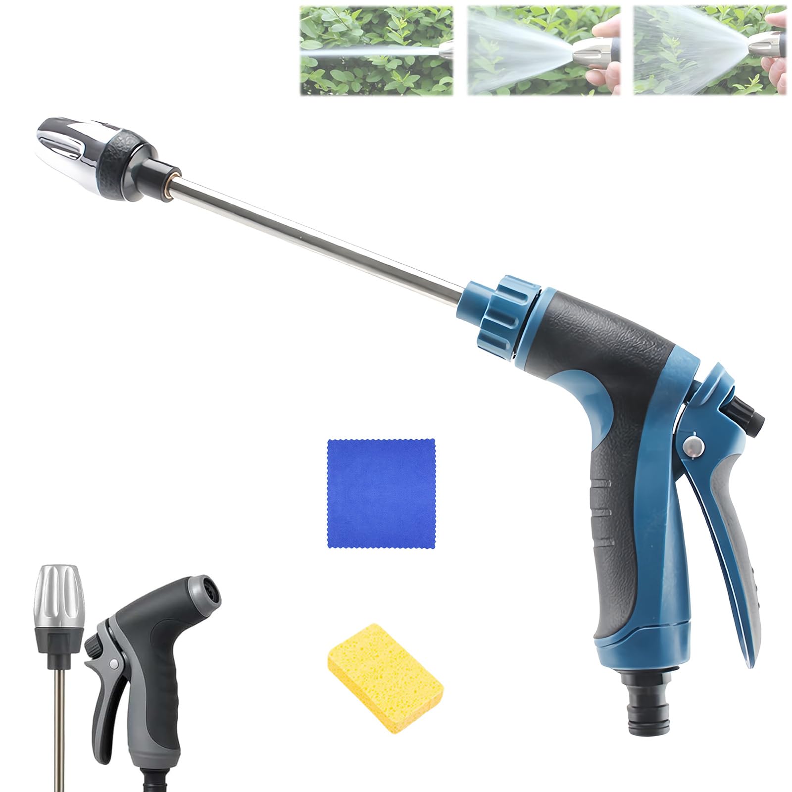 2026 Waterblitz Pressure Washer, Water Blitz Pressure Washer with Accessories, High Pressure Washer Gun for Garden Hose, Car Washing and Pet Shower(Standard Version,Blue)